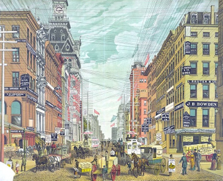 Illustration for article titled Photos from the Days When Thousands of Cables Crowded the Skies